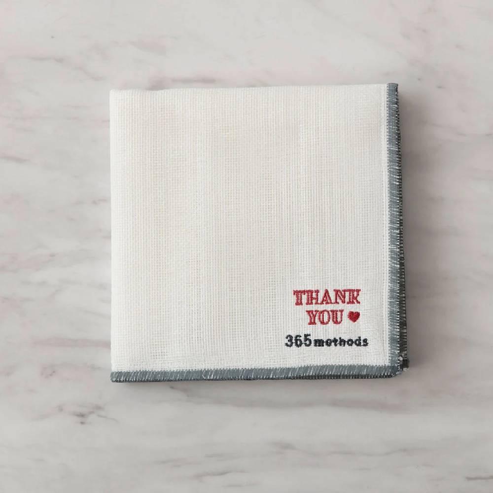 100% Rayon Dish Towel Thank You Multi Cloth Made in Japan 30x30cm