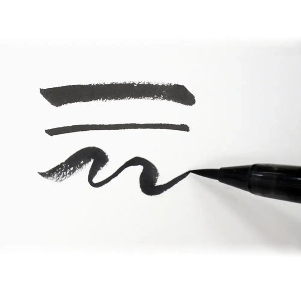 Akashiya Cartridge Refill Black Ink For Japanese Brush Pens 3ct.
