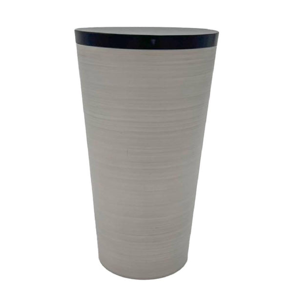 Antibacterial Small Trash Bin Gray Minimalist Japanese Style 1.4L