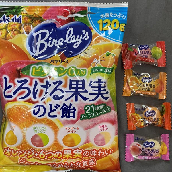 Asahi Bireley's Assorted Fruit Japanese Candy 120g