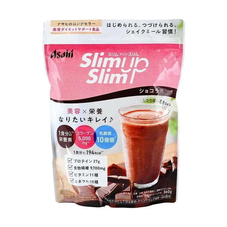 Asahi Slim Up Slim Meal Replacement Shakes Chocolate Flavor 360g