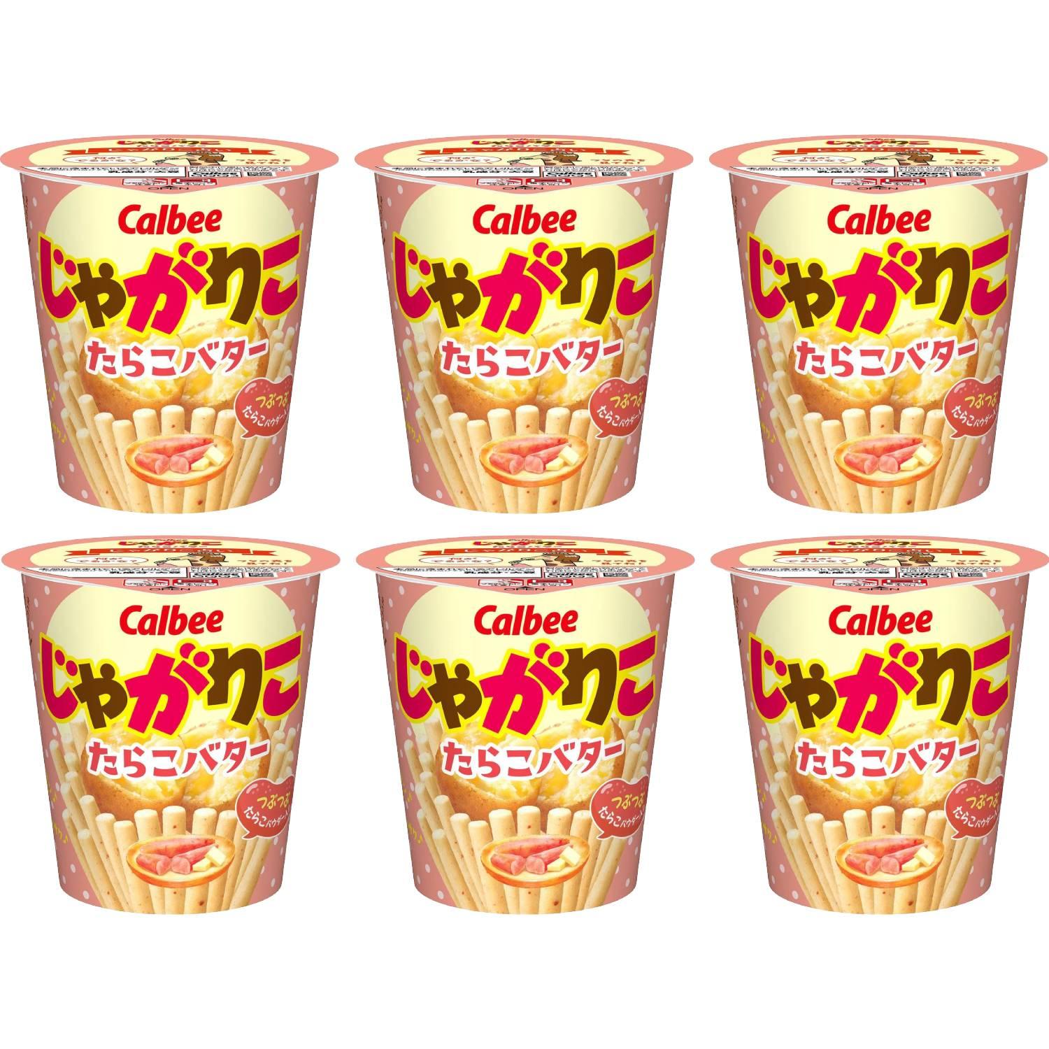 Calbee Jagarico Tarako Butter Potato Sticks (Pack of 6)
