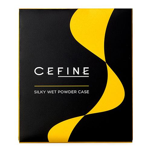 Cefine Silk Wet Powder Foundation Compact Case With Sponge