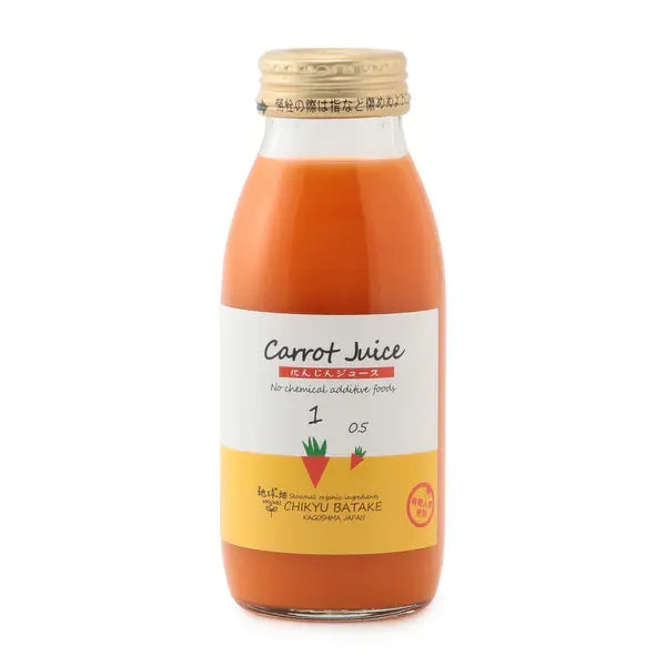 Chikyubatake Carrot Juice From Organic Carrots Multipurpose Juice 200ml
