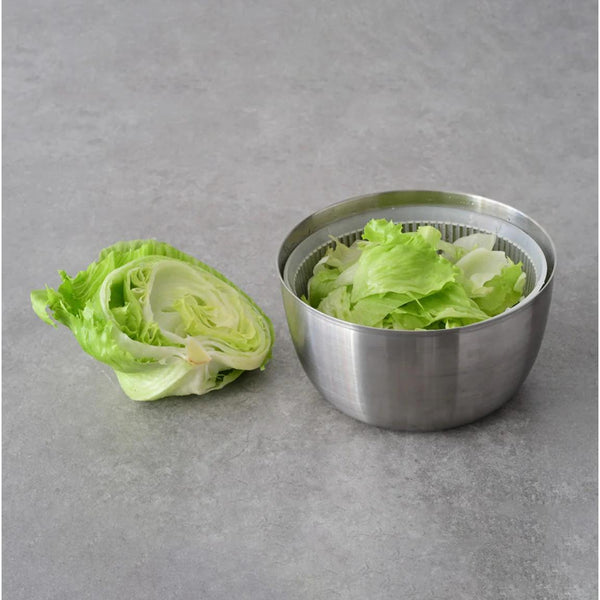 Convenient Salad Spinner Stainless Steel Salad Tosser 3L