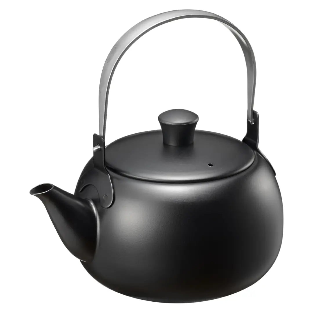 Enzo Black Stainless Steel Kyusu Japanese Teapot Swing Handle 500ml