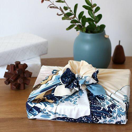 Furoshiki Great Wave off Kanagawa Cotton Wrapping Cloth 104×104cm