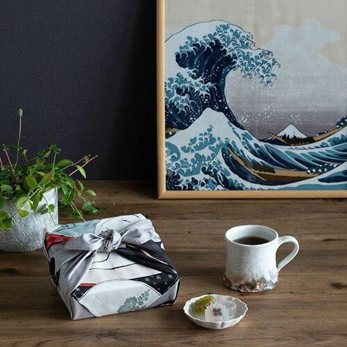 Furoshiki Great Wave off Kanagawa Cotton Wrapping Cloth 48x48cm