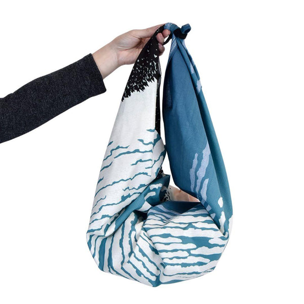 Furoshiki Red Fuji Ukiyo-e Art Cotton Wrapping Cloth 104×104cm