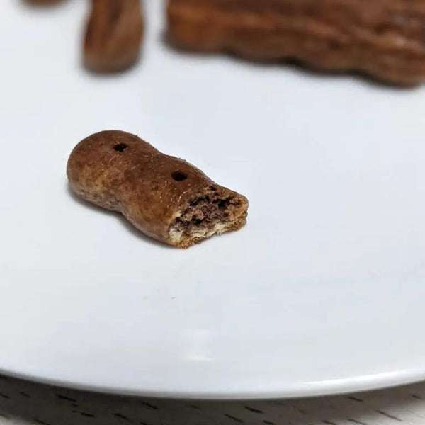 Ginbis Asperges Mini Biscuits en Forme d'Asperges Trempés au Chocolat (Paquet de 6)