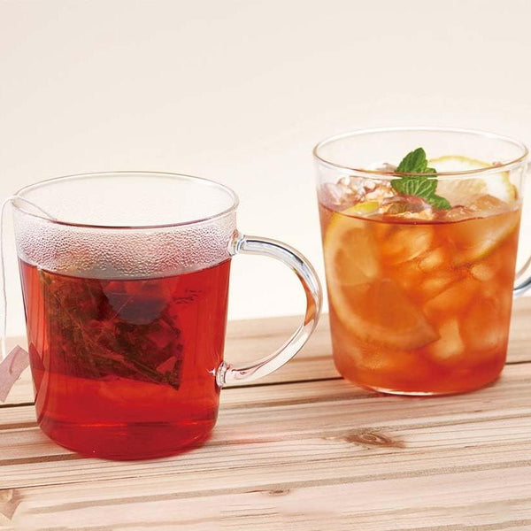 Hario Heat Resistant Glass Mugs For Hot Or Cold Drinks (Set of 2 Mugs)