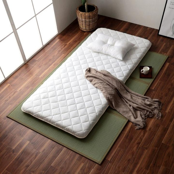 Ikehiko 3-Piece Japanese Tatami Mat Mattress Futon Base Double
