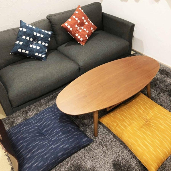 Ikeura Cotton Zabuton Traditional Japanese Floor Cushion 55 x 59cm