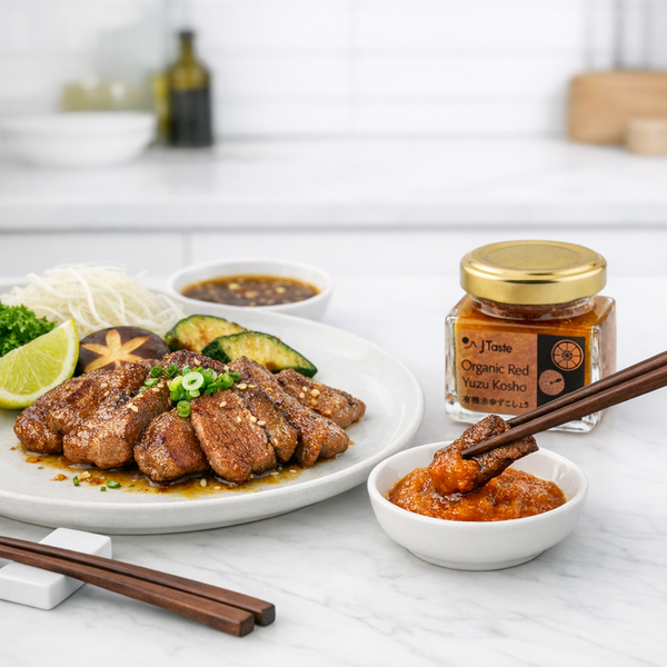 J Taste Certified Organic Red Yuzu Kosho Paste 40g