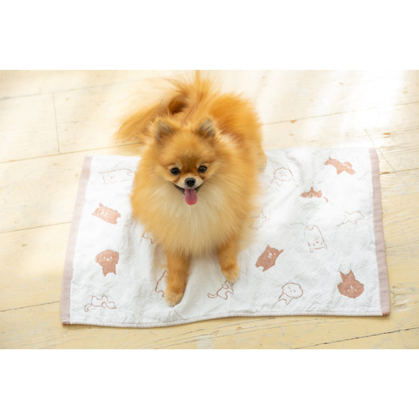 Jogan Pet Cool Mat Cooling Mat for Small Pets Brown 34 x 50 cm