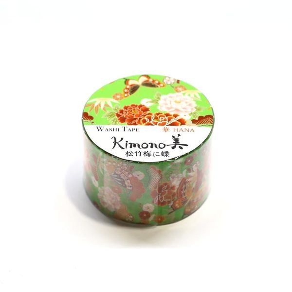 Kamiiso Kimono Washi Tape Kyoto Flowers Pattern Masking Tape