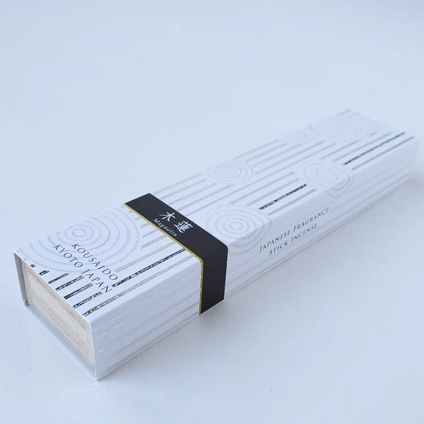 Kousaido Magnolia Incense Sticks & Holder In Wooden Box 40 ct.