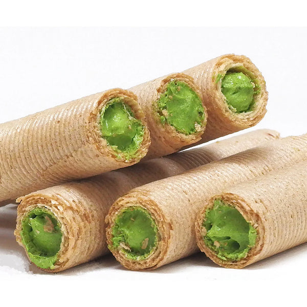 Marukyu Koyamaen Matcha Cream Wafer Roll Biscuits 16 Pieces