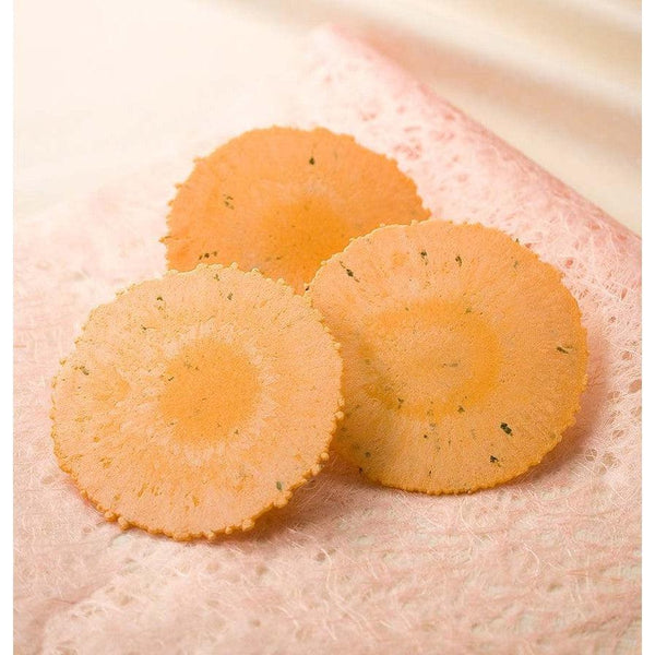 Mikawaya Ebi Mirinyaki Japanese Old Fashioned Shrimp Crackers 7 Pieces (Pack of 3)