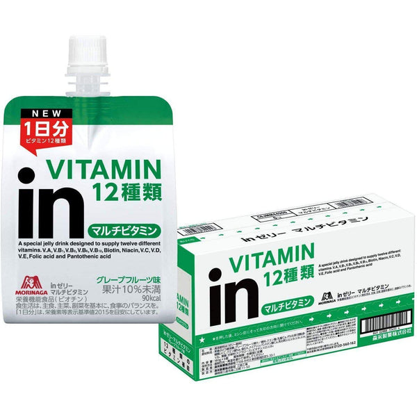 Morinaga In Jelly Multivitamin Drink Grapefruit 180g × 6 Pieces