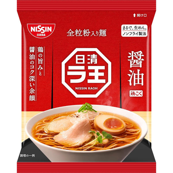 Nissin Raoh Shoyu Soy Sauce Ramen Non Fried Noodles 3 Servings