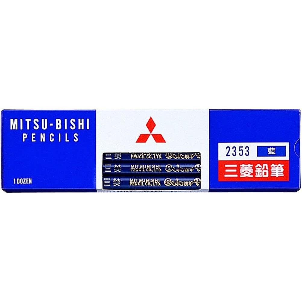 Mitsubishi Colored Pencils Prussian Blue Color 12 Pieces