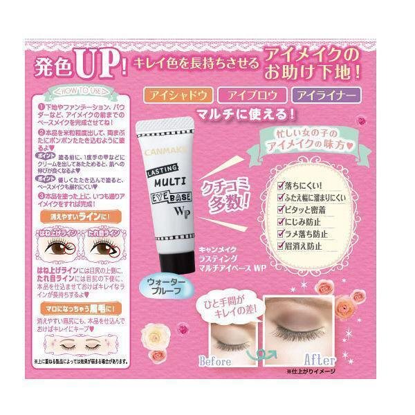 Canmake Lasting Multi Eyebase WP Eyeshadow Makeup 8g