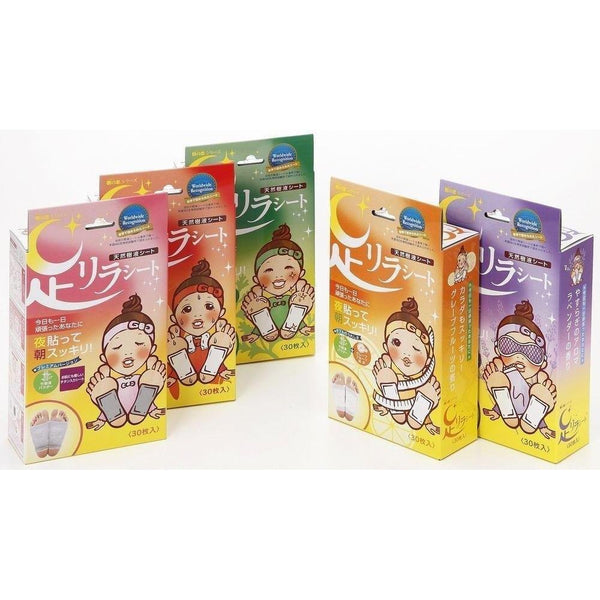 Kinomegumi Ashirira Foot Care Relax Sheet Titanium 30 Sheets