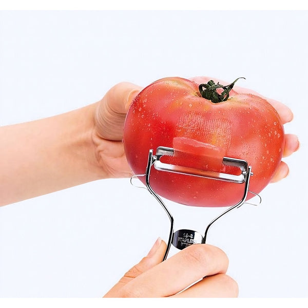 Shimomura Tomato Peeler Professional Serrated Stainless Steel Peeler PG-635