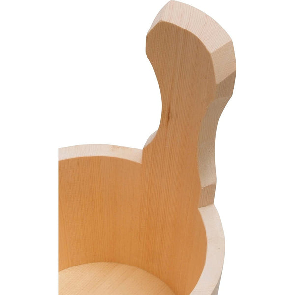 Umezawa Hinoki Bath Bucket (Japanese Cypress Bath Bucket With Handle)