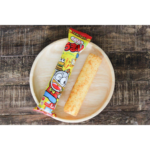 Yaokin Umaibo Teriyaki Sauce Corn Puff Snack (Pack of 30 Pieces)