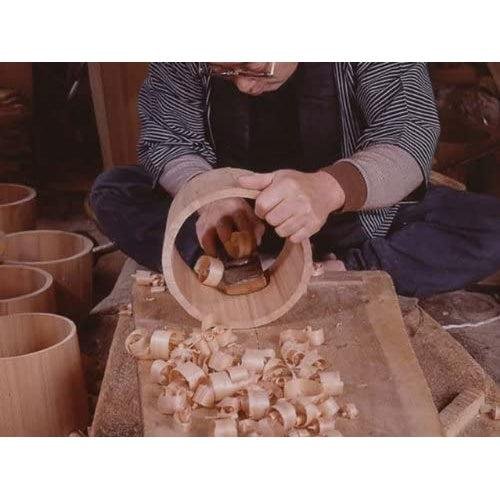 Umezawa Hinoki Bath Bucket (Japanese Cypress Bath Bucket With Handle)