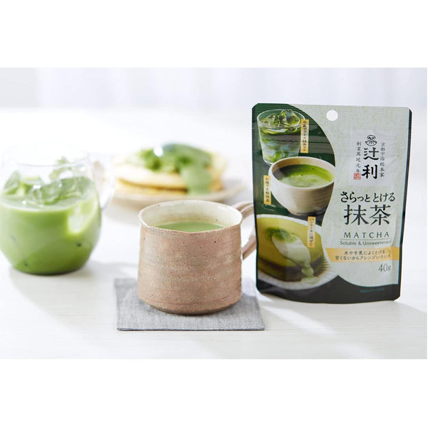 Tsujiri Soluble Unsweetened Matcha Green Tea Powder 40g