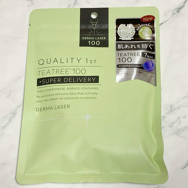 Quality 1st Derma Laser Super Tea Tree 100 Soothing Sheet Masks 7 ct.
