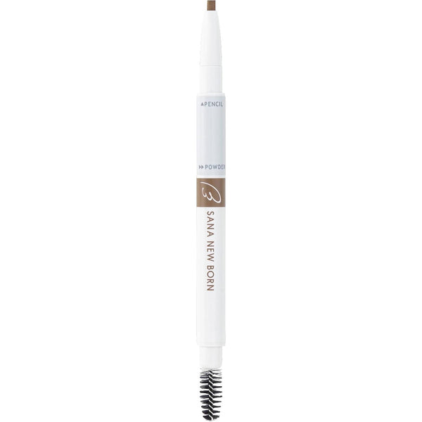 SANA NewBorn W Brow EX Eyebrow Pencil, Powder and Brush