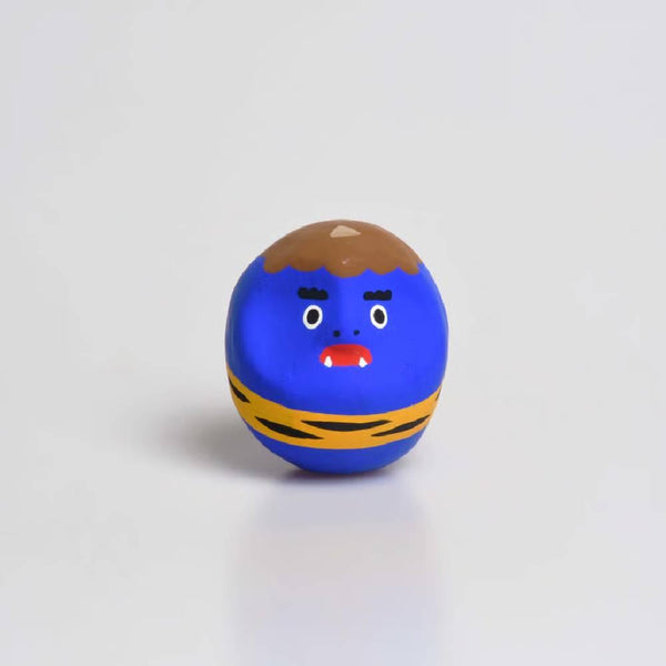 Shirakawa Demon Blue Oni Daruma Doll Good Luck Charm 4.5cm