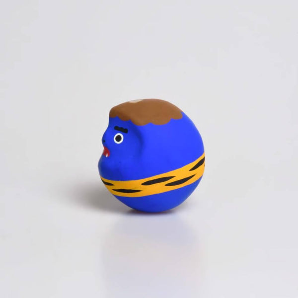 Shirakawa Demon Blue Oni Daruma Doll Good Luck Charm 4.5cm