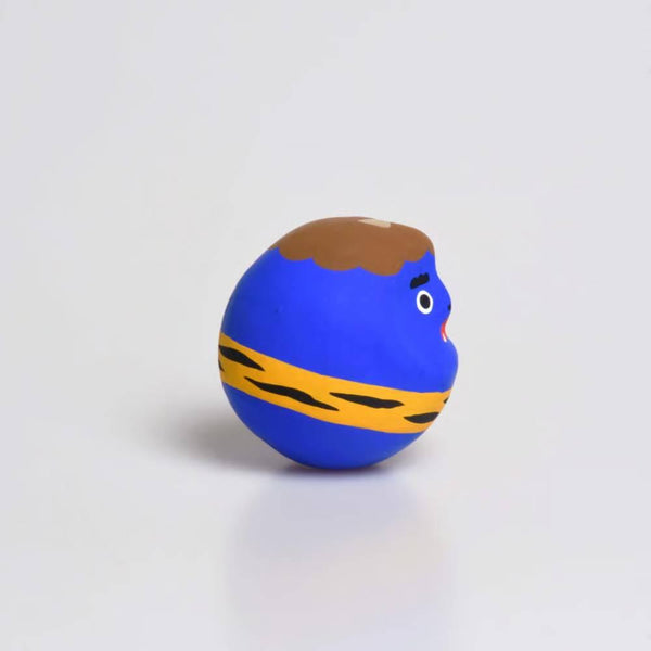 Shirakawa Demon Blue Oni Daruma Doll Good Luck Charm 4.5cm