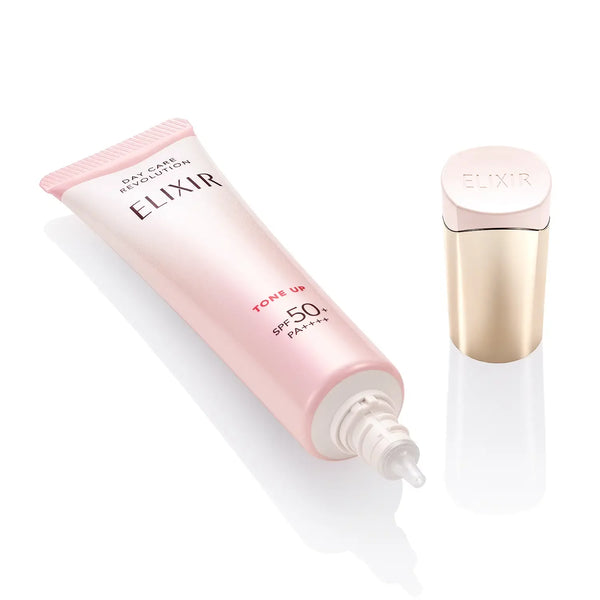 Shiseido Elixir Day Care Multifunctional Tone Up Emulsion Baby Pink SPF 50+ 35g