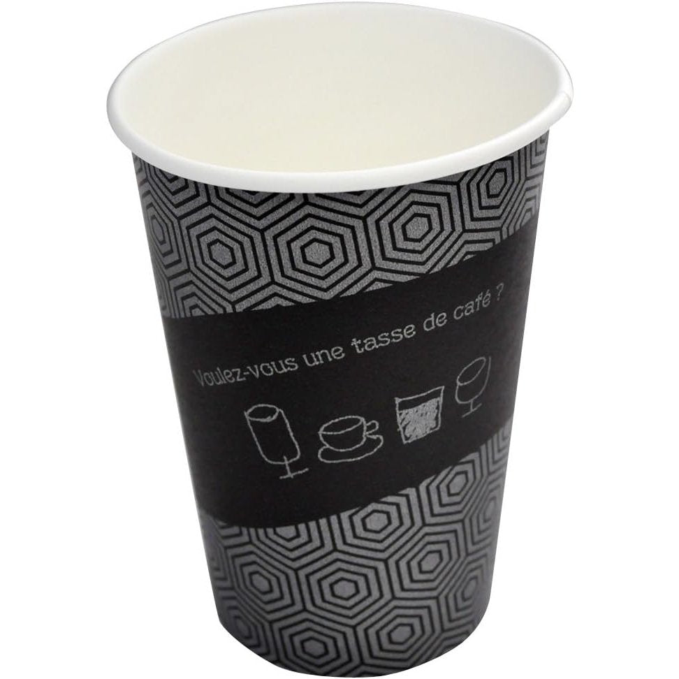 Sunnap Strong Paper Cups for Hot & Cold Drinks 400ml (Pack of 50)