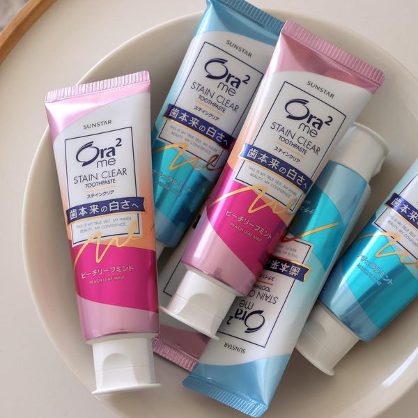 Sunstar Ora2 Stain Removal Toothpaste Peach Mint Flavor 130g