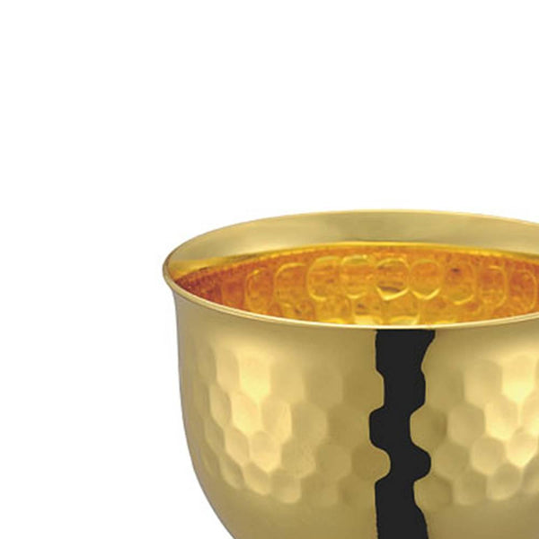 Tanabe Hand Hammered 24K Gold Plated Copper Sake Cup Pair 90ml