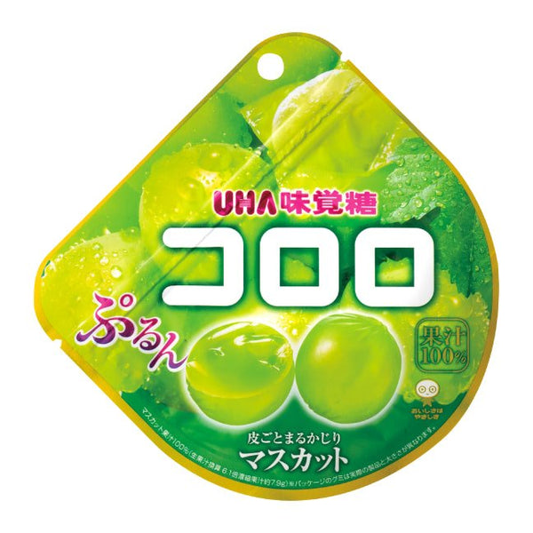 UHA Mikakuto Kororo White Muscat Grape Gummy Candy 48g