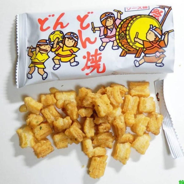 Yaokin Dondonyaki Japanese Puff Snack Sauce Flavor (Pack of 15)