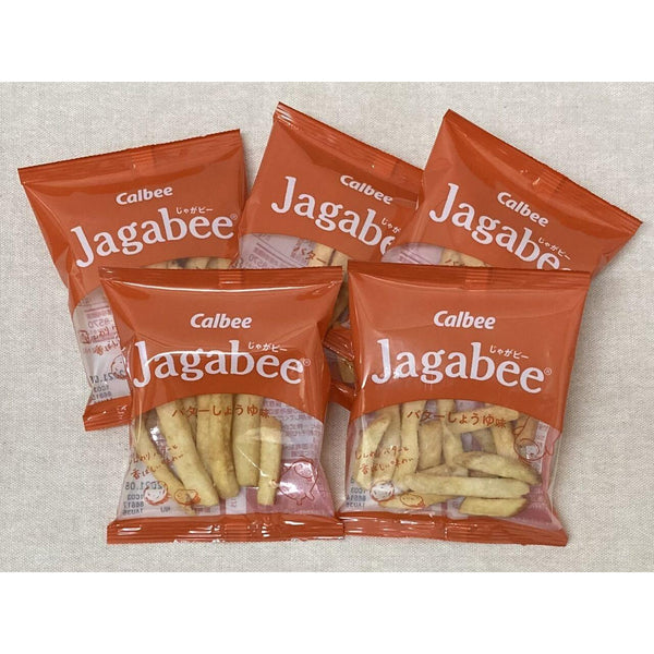 Calbee Jagabee Bâtonnets de pommes de terre Snack Beurre Sauce soja 75 g