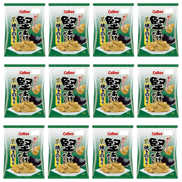 Calbee Kataage Nori Seaweed Crispy Potato Chips 65g (Box of 12)