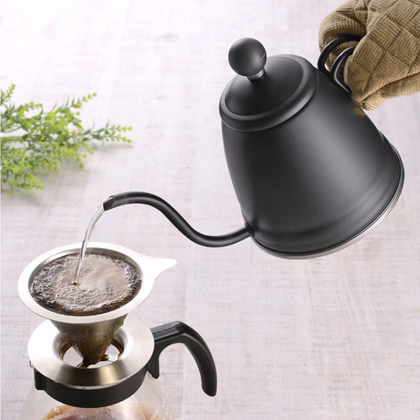 Enzo Gooseneck Pour Over Kettle Matte Black IH Compatible 1.3L