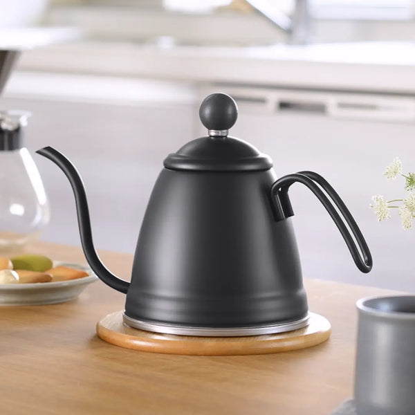 Enzo Gooseneck Pour Over Kettle Matte Black IH Compatible 1.3L