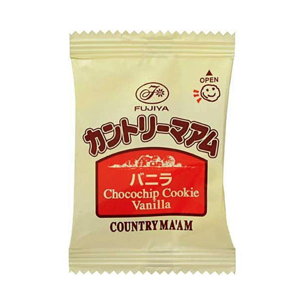 Fujiya Country MA'AM Biscuits moelleux aux pépites de chocolat à la vanille et au cacao 18 ct.