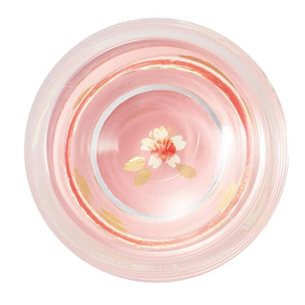 Isuke Shot Glass Sake Cup Lacquered Sakura Cherry Blossom Design